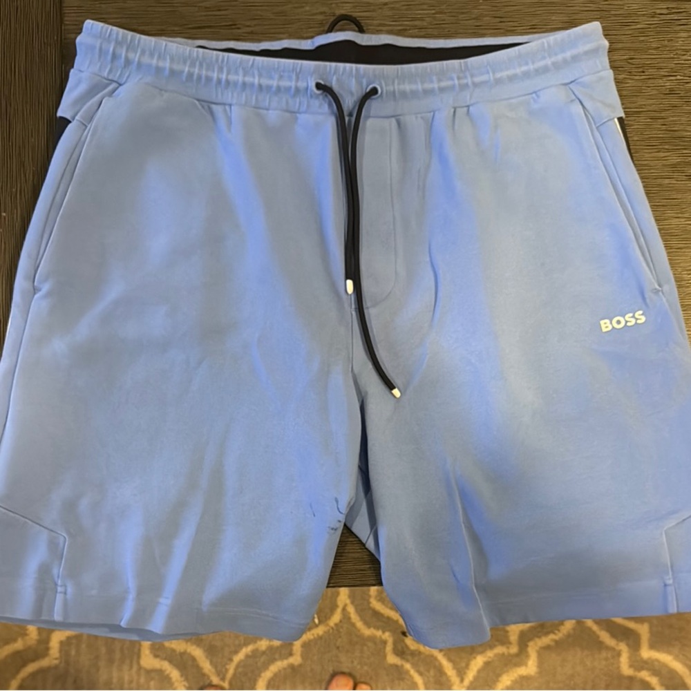 Boss Men's Athletic Shorts in Light Blue
